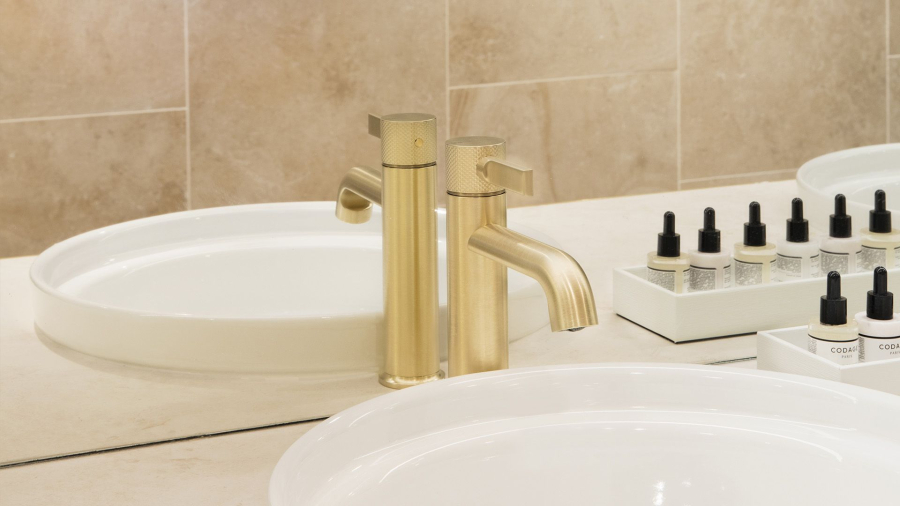 Cмеситель для раковины Gessi Inciso, без донного клапана, цвет Nickel PVD - изображение 3