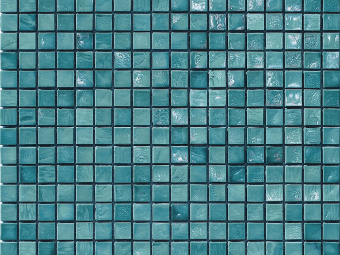 На изображении товар Sicis Стеклянная мозаика Murano Smalto Aquamarine J chips size 10x10 mm sheet-size 295x295 mm от официального представителя в Москве
