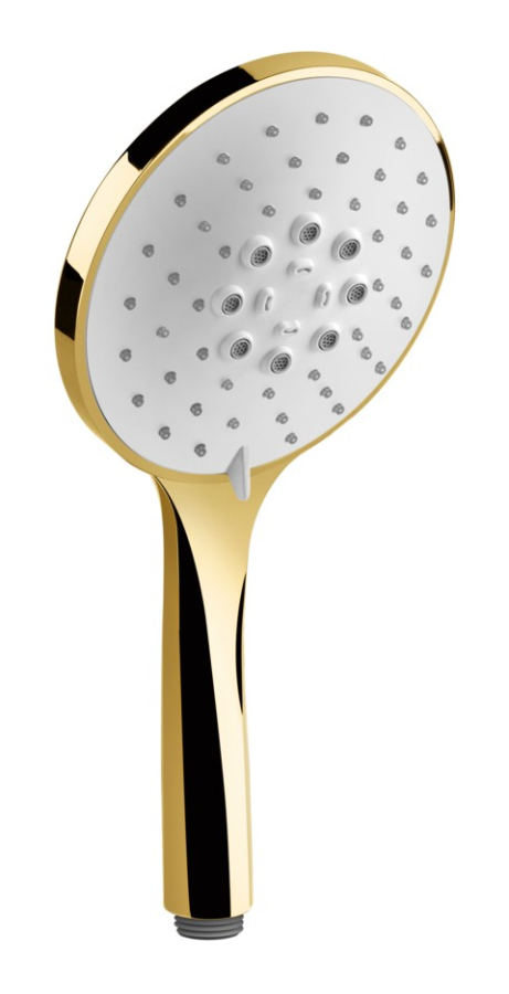 Ручная лейка Gessi Technical Аccessories Ø130 мм, с функцией массажа, цвет Gold PVD