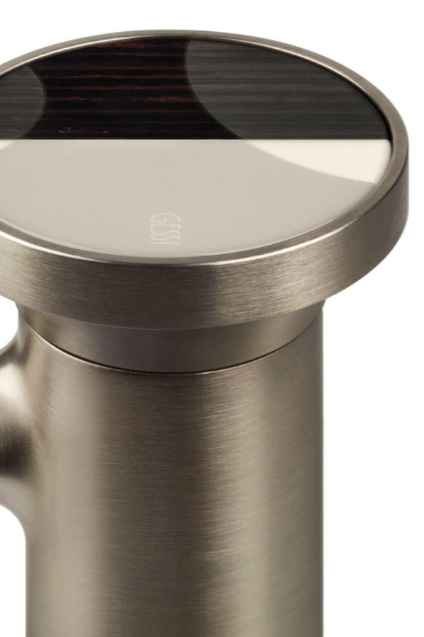 Смеситель для раковины Gessi Origini, средней длины, с донным клапаном, цвет Finox Brushed Nickel - изображение 2