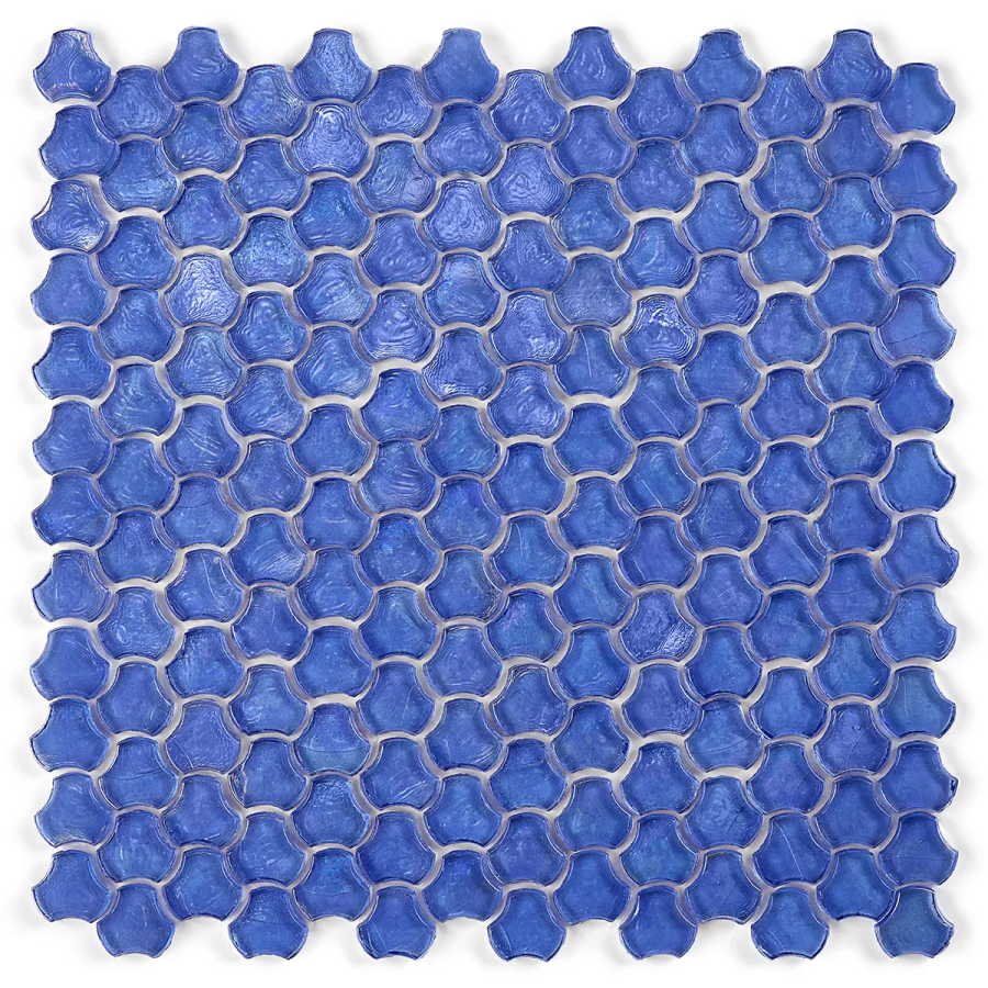 Sicis Стеклянная мозаика Clover Lobelia chips size 25 mm sheet-size 286x283 mm