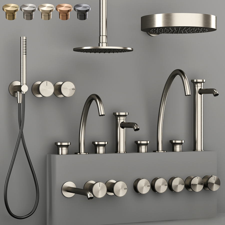 Смеситель удалённого управления Gessi Origini, на столешницу, цвет Finox Brushed Nickel - изображение 2