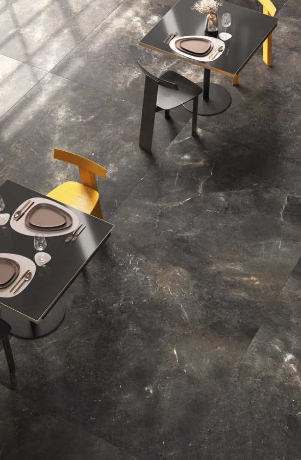 FMG Maxfine Керамогранит Art Stone Mystic black naturale 150x150 - изображение 4