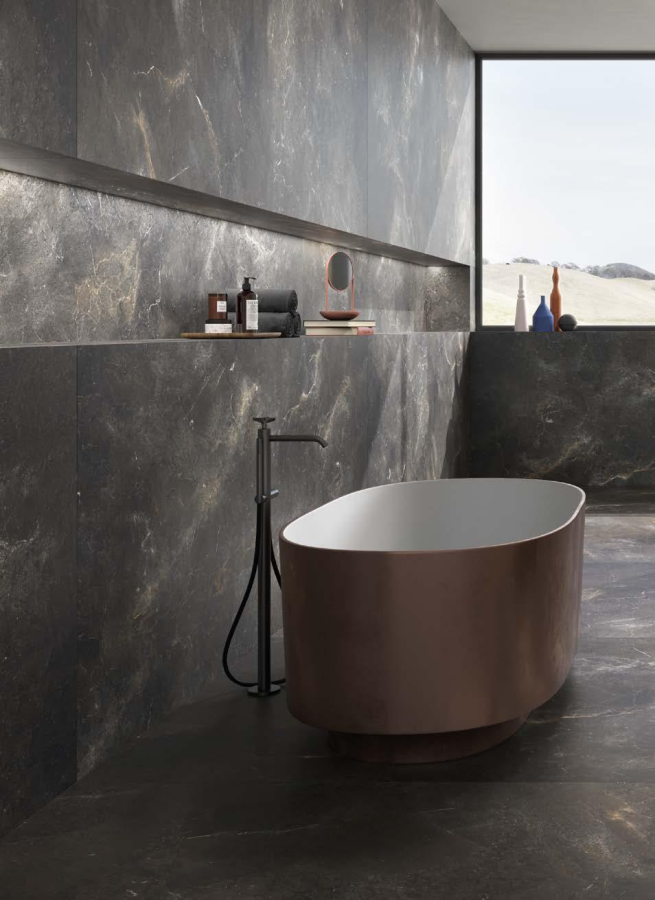 FMG Maxfine Керамогранит Art Stone Mystic black naturale 150x150 - изображение 2