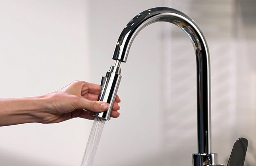 Смеситель для кухни Hansgrohe Focus M41, однорычажный, с выдвижным душем, цвет хром - изображение 2