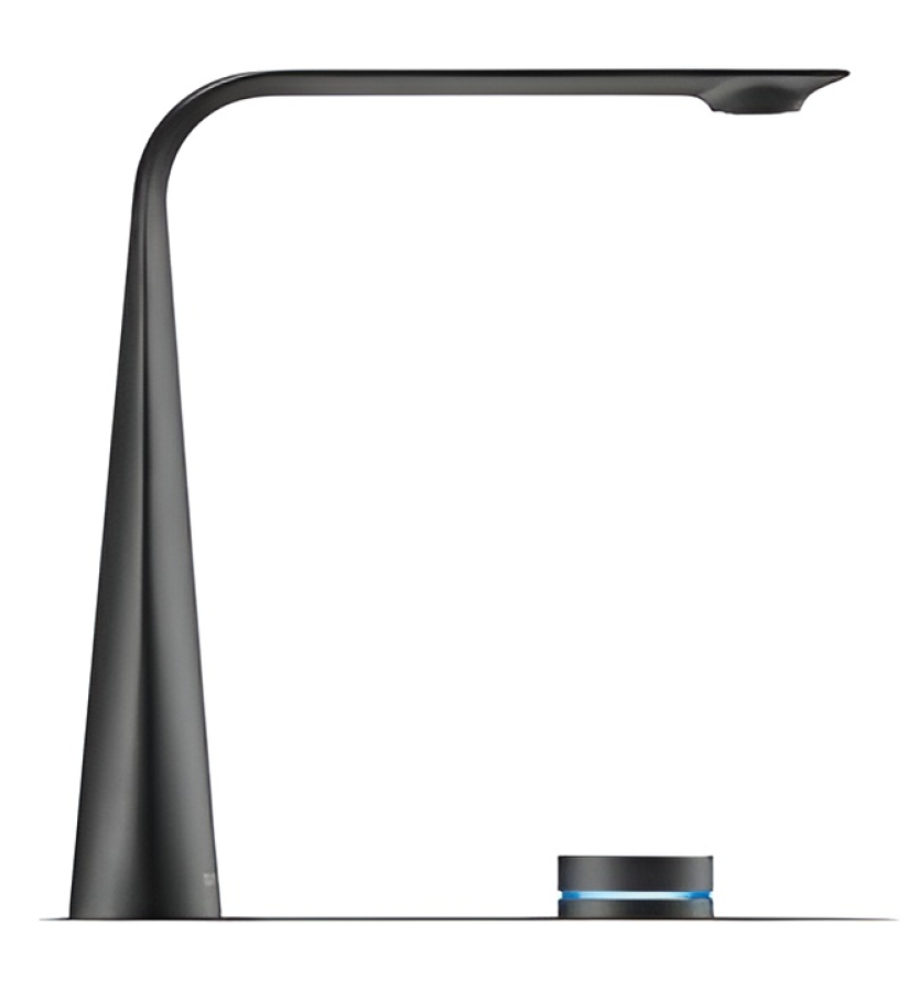 Cмеситель для раковины Duravit D.1 XL высокий, электронное управление, встроенный блок питания, цвет черный матовый - изображение 1