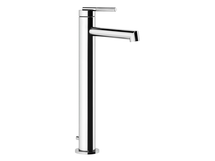 На изображении товар Смеситель для раковин Gessi Ingranaggio, высокий, с коротким изливом, с донным клапаном, цвет Chrome от официального представителя в Москве