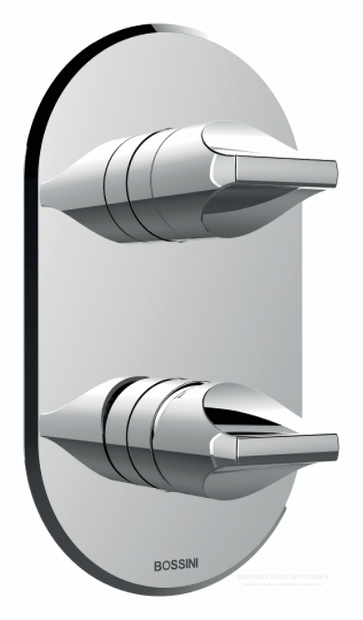 Термостат универсальный Bossini Apice на 2-5 выходов, внешняя часть, заказывается отдельно арт.Z00125, цвет хром