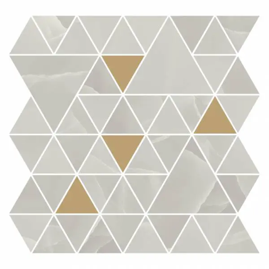 REFIN Керамогранит PRESTIGIO ONYX GREY MOSAICO T LUCIDO R 30x30