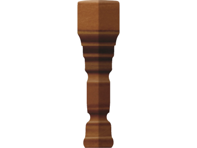 CERAMICHE GRAZIA Угловой элемент EPOQUE ANGOLO TERMINALE DECO 12X2 CARAMEL CRAQUELE