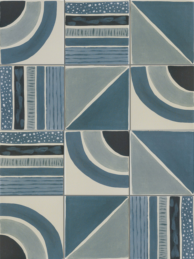 Sartoria Керамогранит Genesi Decor Mix Terra Blues Matt 15x15 - изображение 1