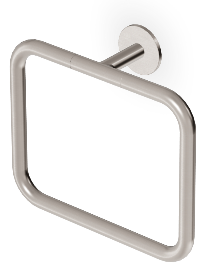 Полотенцедержатель-кольцо Zucchetti Pan, настенный, цвет Brushed Nickel