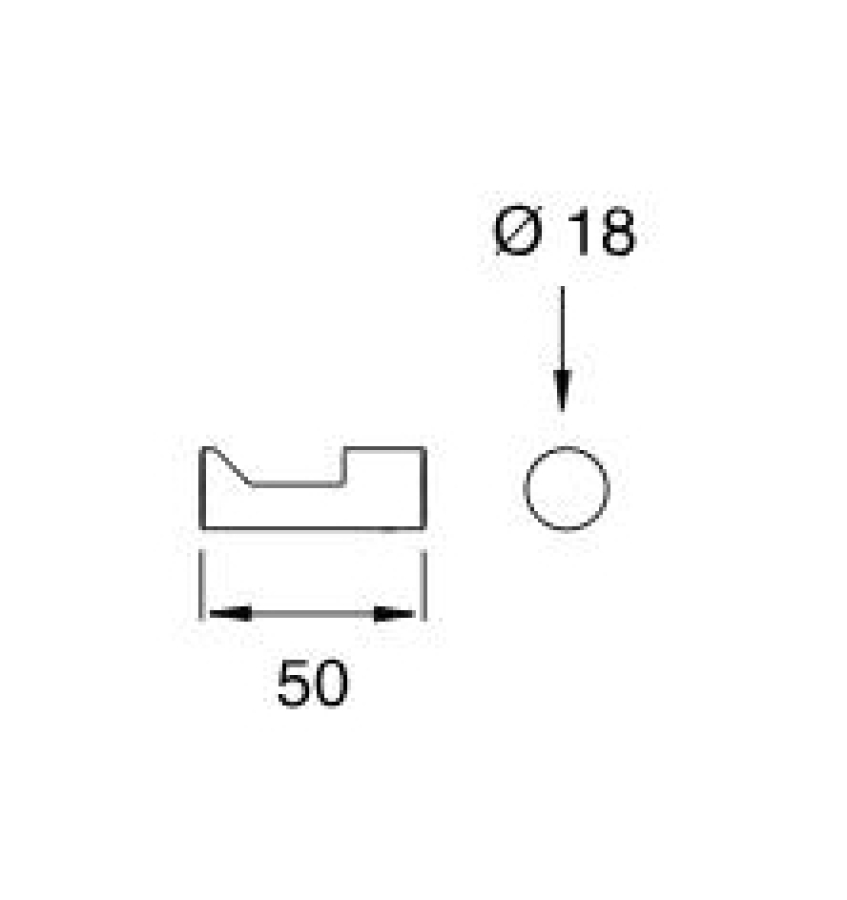 Крючок CeaDesign Opus, настенный, нержавеющая сталь, цвет сатинированная сталь - изображение 4