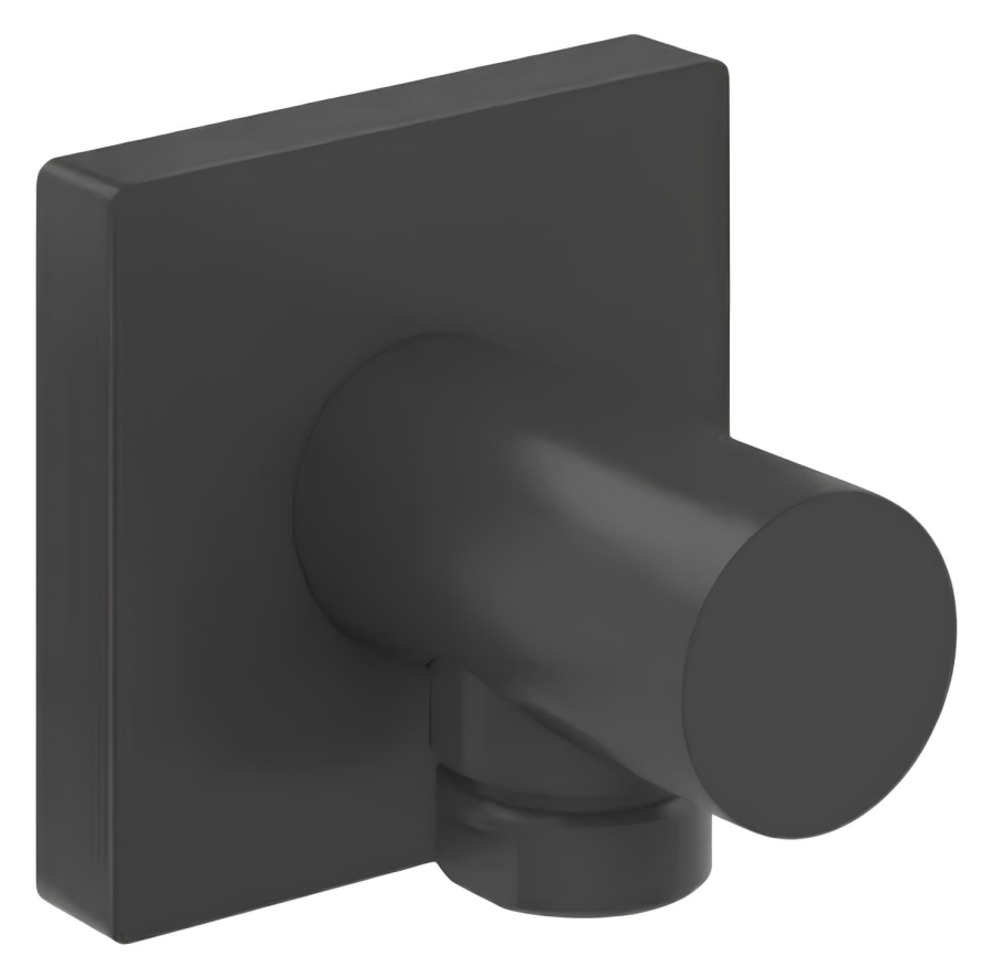 Шланговое подсоединение Gessi Rilievo, настенное, Н-60 мм, цвет Matte Black