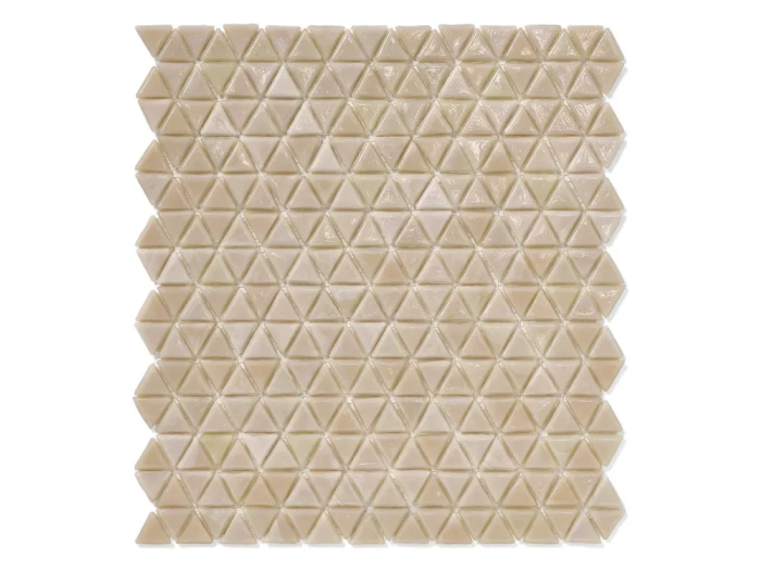 На изображении товар Sicis Смальтовая мозаика Trigono Mosaic Conchiglia chips size 19x21 mm sheet-size 284x300 mm от официального представителя в Москве