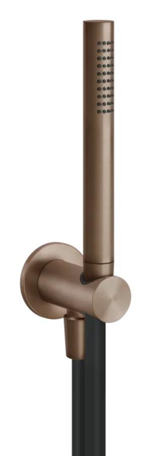 Ручной душ Gessi316, с шланговым подсоединением и держателем, цвет Copper Brushed PVD