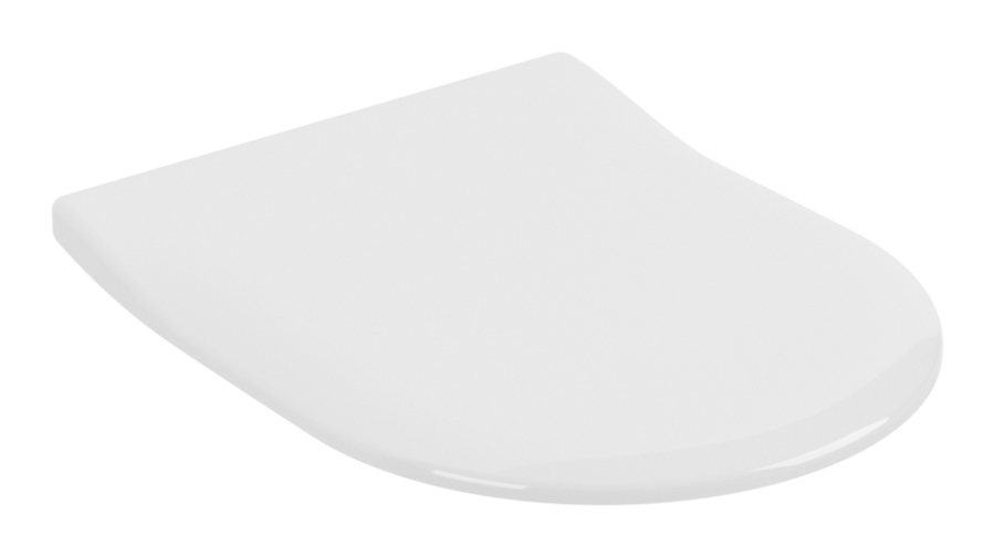 Сиденье Villeroy&Boch Subway 2.0, с крышкой для унитаза Slimseat, с функцией QuickRelease и SoftClosing, крепления из нерж. стали, цвет Альп. белый