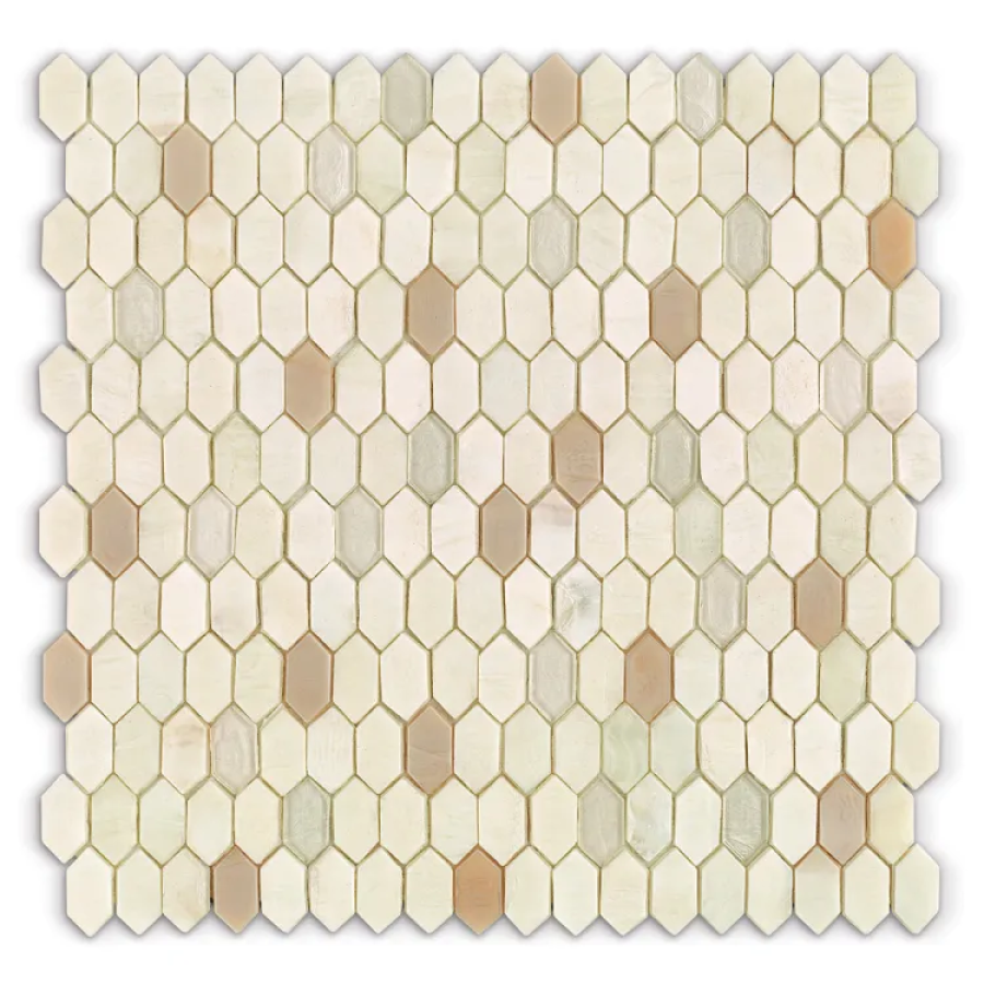 Sicis Стеклянная мозаика Crystal Blends Beluga Mix chips size 31x15 mm sheet size 304x300 mm