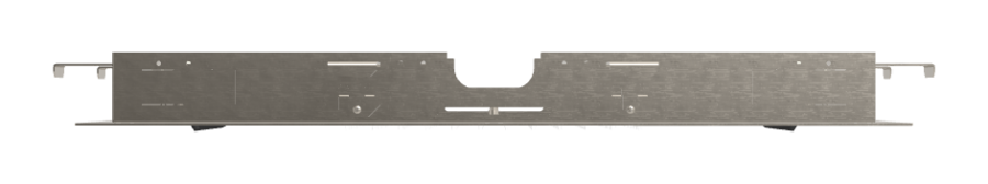 Верхний душ Carlo Frattini Harmonia, потолочный, с защитой от известкового налёта, с ливневой струёй и 2 каскадами, 700x400 мм, цвет никель брашированный - изображение 1