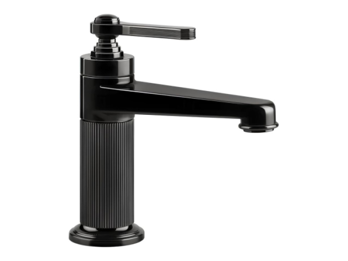 На изображении товар Смеситель для раковины Gessi Venti20, без донного клапана, цвет Black Metal PVD от официального представителя в Москве