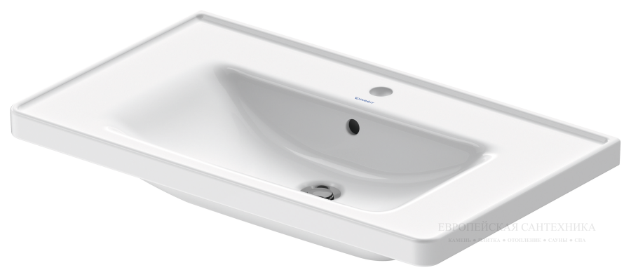 Раковина Duravit D-Neo для мебели, 800x480 мм, на 1 отверстие под смеситель, цвет белый