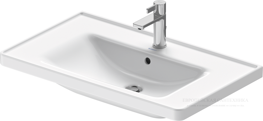 Раковина Duravit D-Neo для мебели, 800x480 мм, на 1 отверстие под смеситель, цвет белый - изображение 1