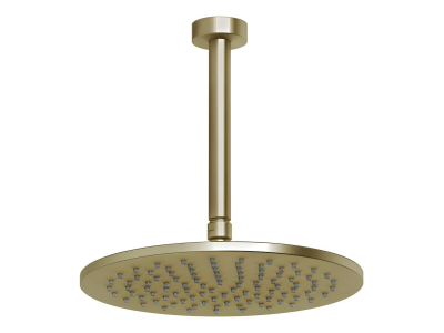 Верхний душ Gessi Anello, потолочный, ⌀250 мм, цвет Brass Brushed PVD