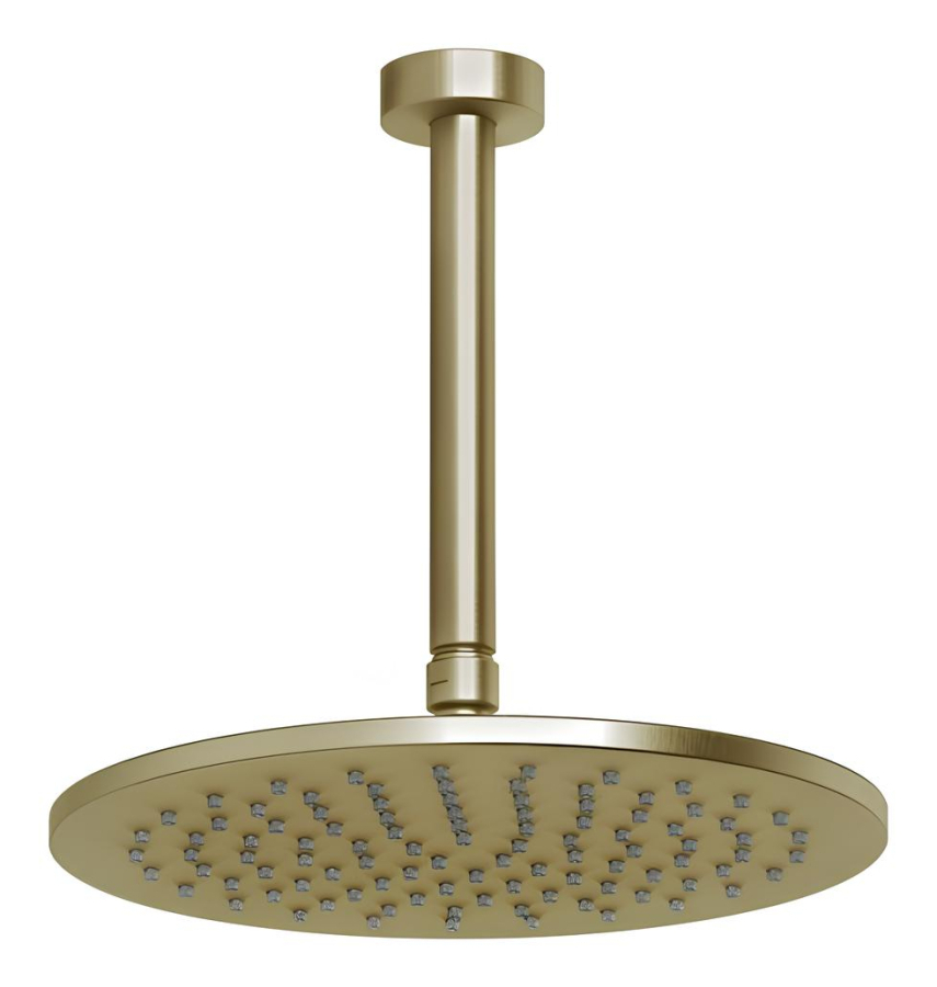 Верхний душ Gessi Anello, потолочный, ⌀250 мм, цвет Brass Brushed PVD