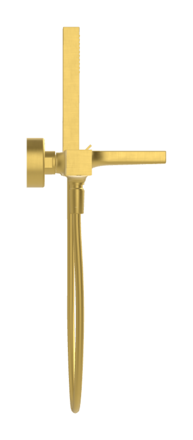 Смеситель для ванны Carlo Frattini Zeta, настенный, с душевым комплектом, цвет брашированное золото - изображение 2