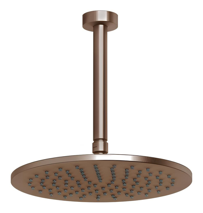 Верхний душ Gessi Anello, потолочный, ⌀250 мм, цвет Copper Brushed PVD