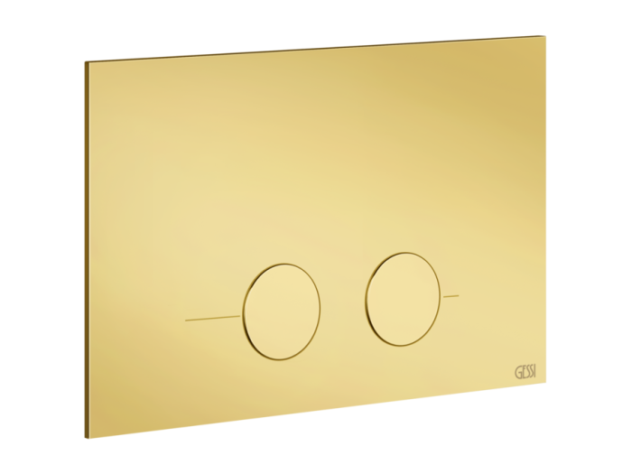 На изображении товар Клавиши смыва для унитаза Gessi 316, для Geberit Sigma 8 e Sigma 12, цвет Gold PVD от официального представителя в Москве