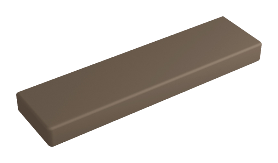 Полочка Flaminia Brick Slim, настенная, L540 мм, цвет Fango