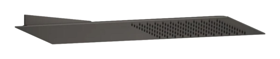 Верхний душ Gessi Tremillimetri Quadro 300, для настенного крепления, L-550 мм, цвет Black Metal Brushed PVD