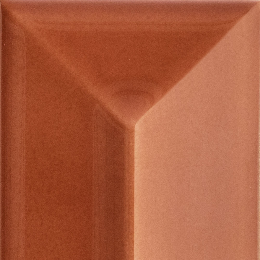 Sartoria Керамическая плитка Pop Ridge Terra Glossy 6.2x25