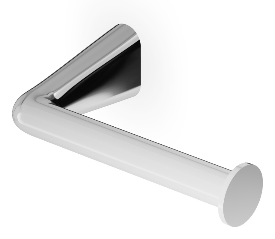 Бумагодержатель Zucchetti Medameda, настенный, цвет хром