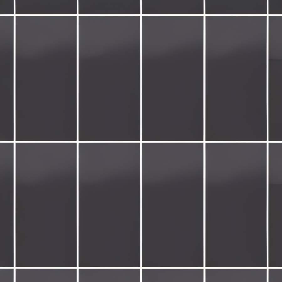 Micro. Керамогранит Microtiles Grid Glaze Black 30,1x40,2