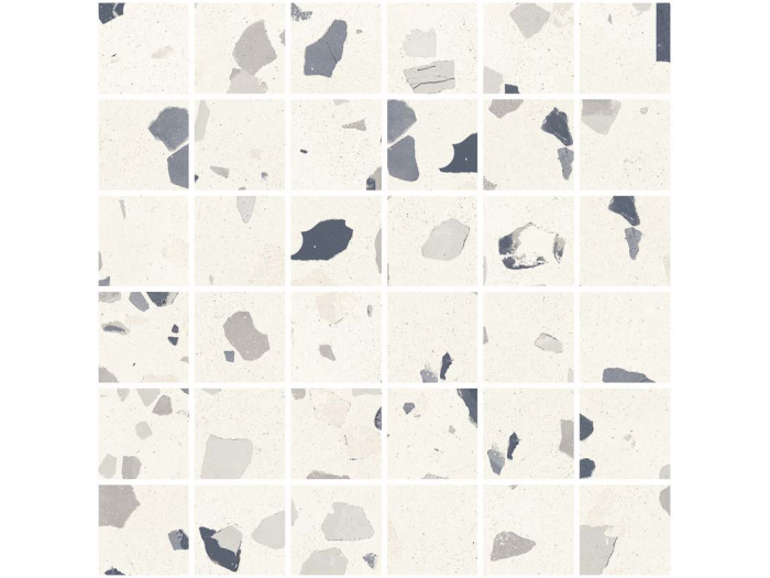 На изображении товар Santagostino Керамогранит Deconcrete Mosaico De-Medium White, 30x30 от официального представителя в Москве