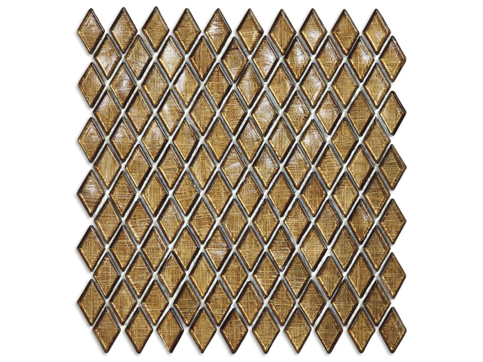 На изображении товар Sicis Стеклянная мозаика Diamond ITEM H1 Umbo chips size 23х40 mm sheet size 229x272 mm от официального представителя в Москве