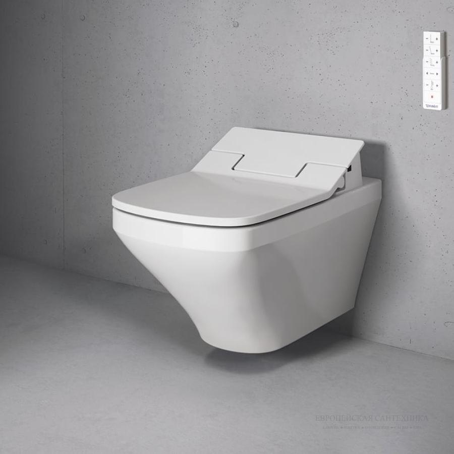 Унитаз+ сиденье-биде Duravit DuraStyle (SensoWash) подвесной 370х620 мм, белый - изображение 7