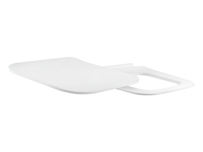 На изображении товар Cиденье без петель Gessi Goccia, для унитаза арт. 39114, цвет Chrome от официального представителя в Москве