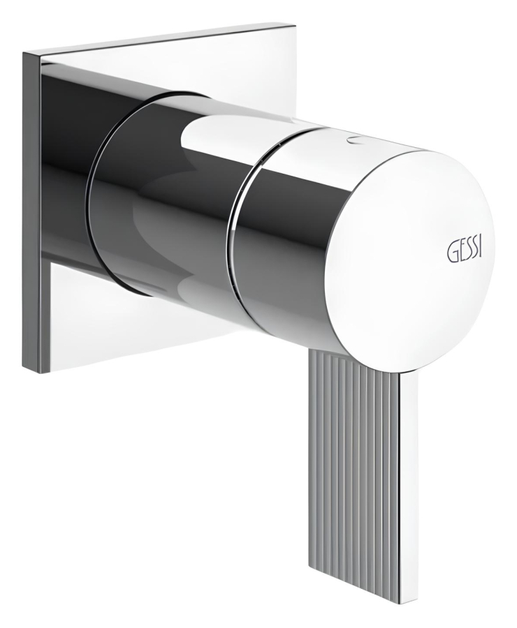 Смеситель для душа Gessi Inverso, встраиваемый, однорычажный, настенный, внешняя часть, Н-98 мм, цвет хром