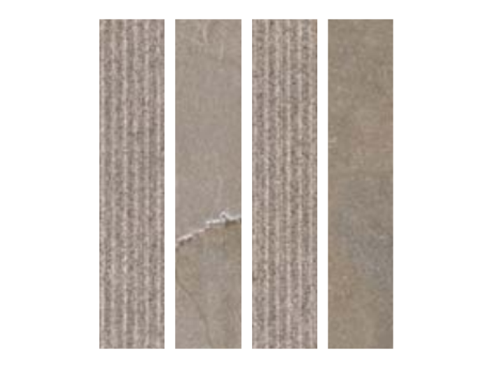 На изображении товар Kronos ceramiche Керамогранит Piasentina Stone Mosaico Mix 7,5х40 от официального представителя в Москве