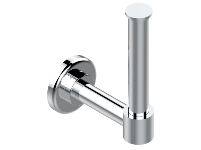 На изображении товар Бумагодержатель THG Saint-germain with lever, настенный, резервный, цвет полированный никель от официального представителя в Москве