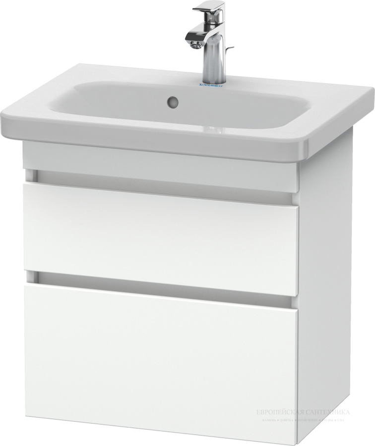 Раковина Duravit DuraStyle для мебели, 635х400 мм, с переливом, 1 отверстие под смеситель, цвет белый - изображение 4