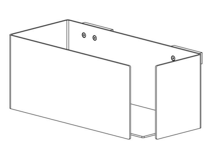 На изображении товар Полка для ванной CEA Design Duet, настенная, L-250 мм, универсальная, цвет сатинированная нержавеющая сталь от официального представителя в Москве