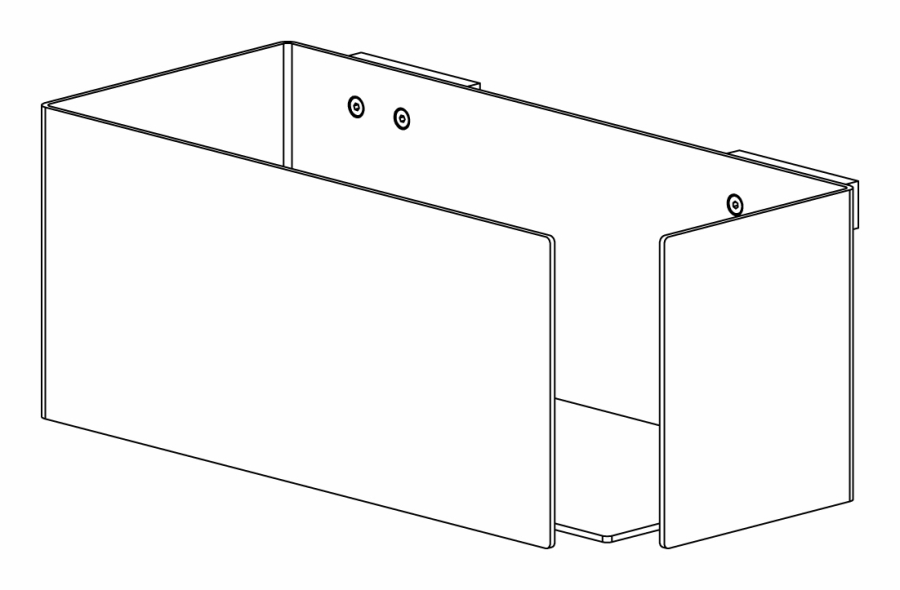 Полка для ванной CEA Design Duet, настенная, L-250 мм, универсальная, цвет сатинированная нержавеющая сталь