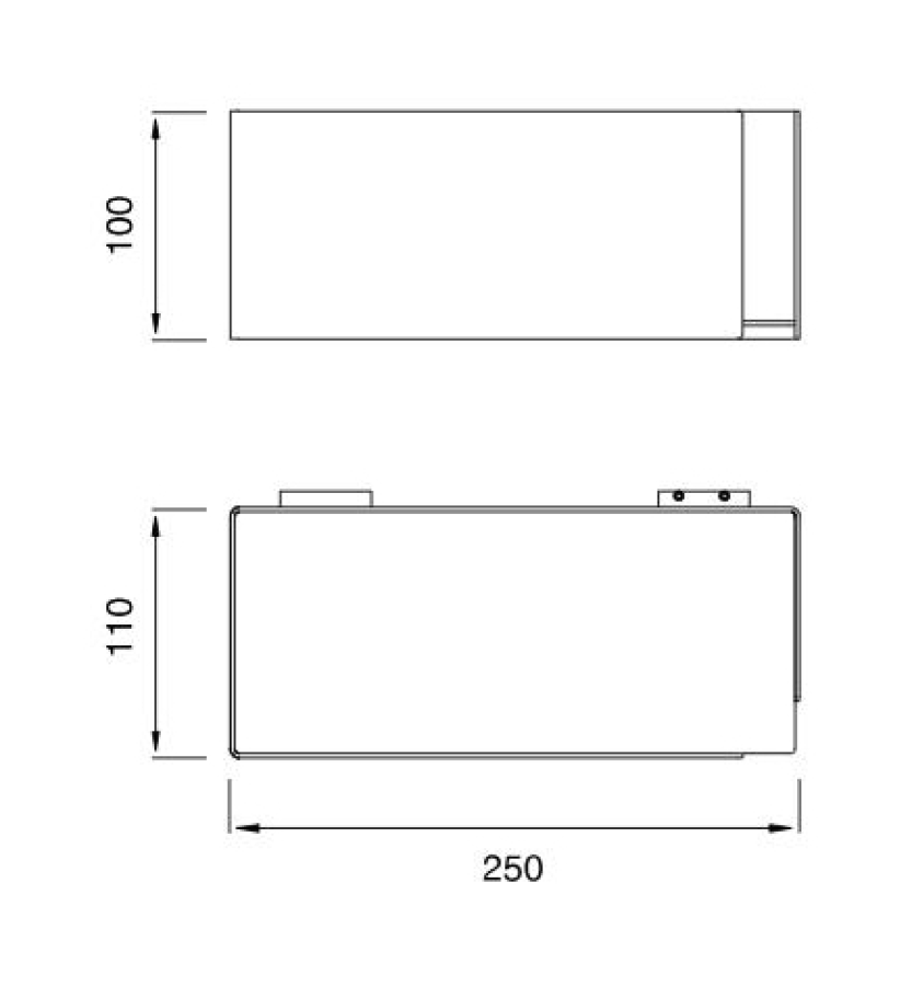 Полка для ванной CEA Design Duet, настенная, L-250 мм, универсальная, цвет сатинированная нержавеющая сталь - изображение 1