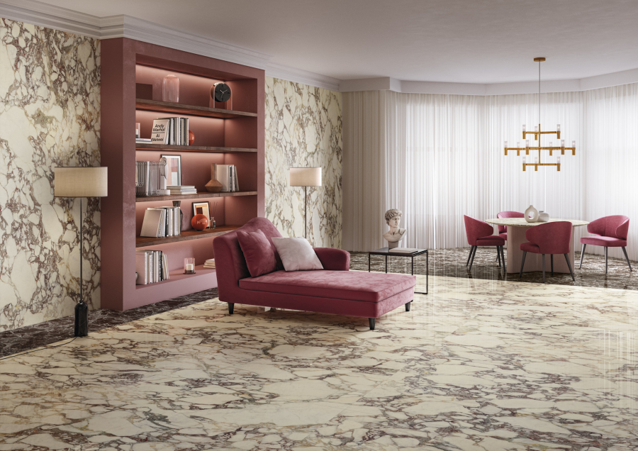 FMG Maxfine Керамогранит Marmi Breccia medicea lucidato 150x75 - изображение 3