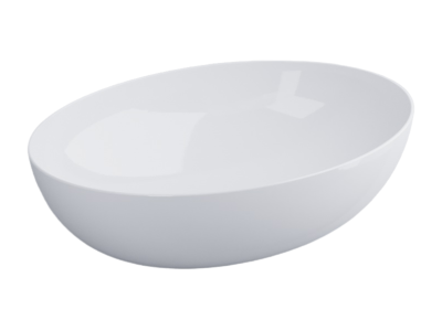 Раковина Cielo Le Bacinelle  Eco 620х450х180 мм, овальная без перелива, цвет Gloss White