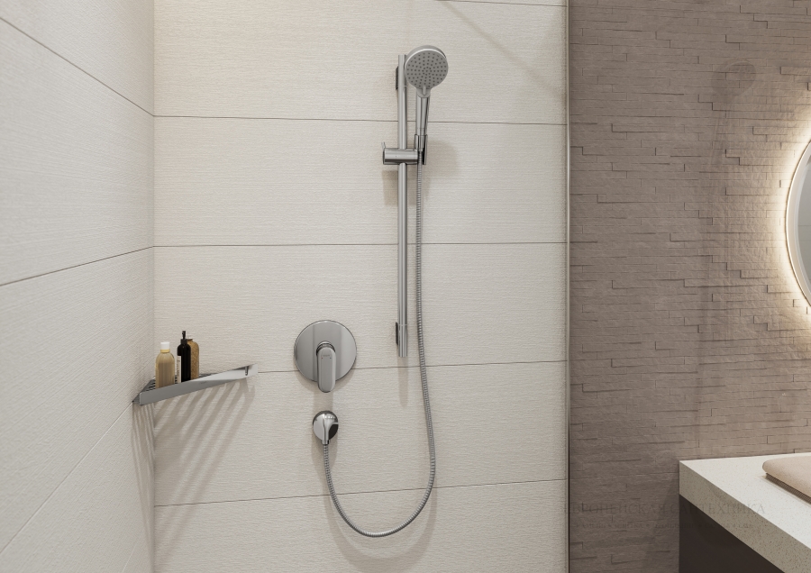 Шланговое подсоединение Hansgrohe Fixfit Е 1/2’, без обратного клапана, для настенного монтажа, цвет хром - изображение 1